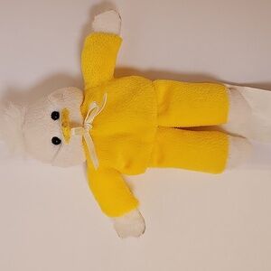 PJ Toys yellow and white baby chick finger puppet children's mini plush toy